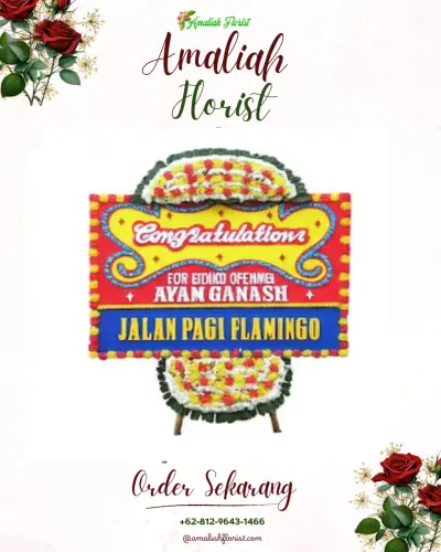 Bunga Papan Congratulation di Longok